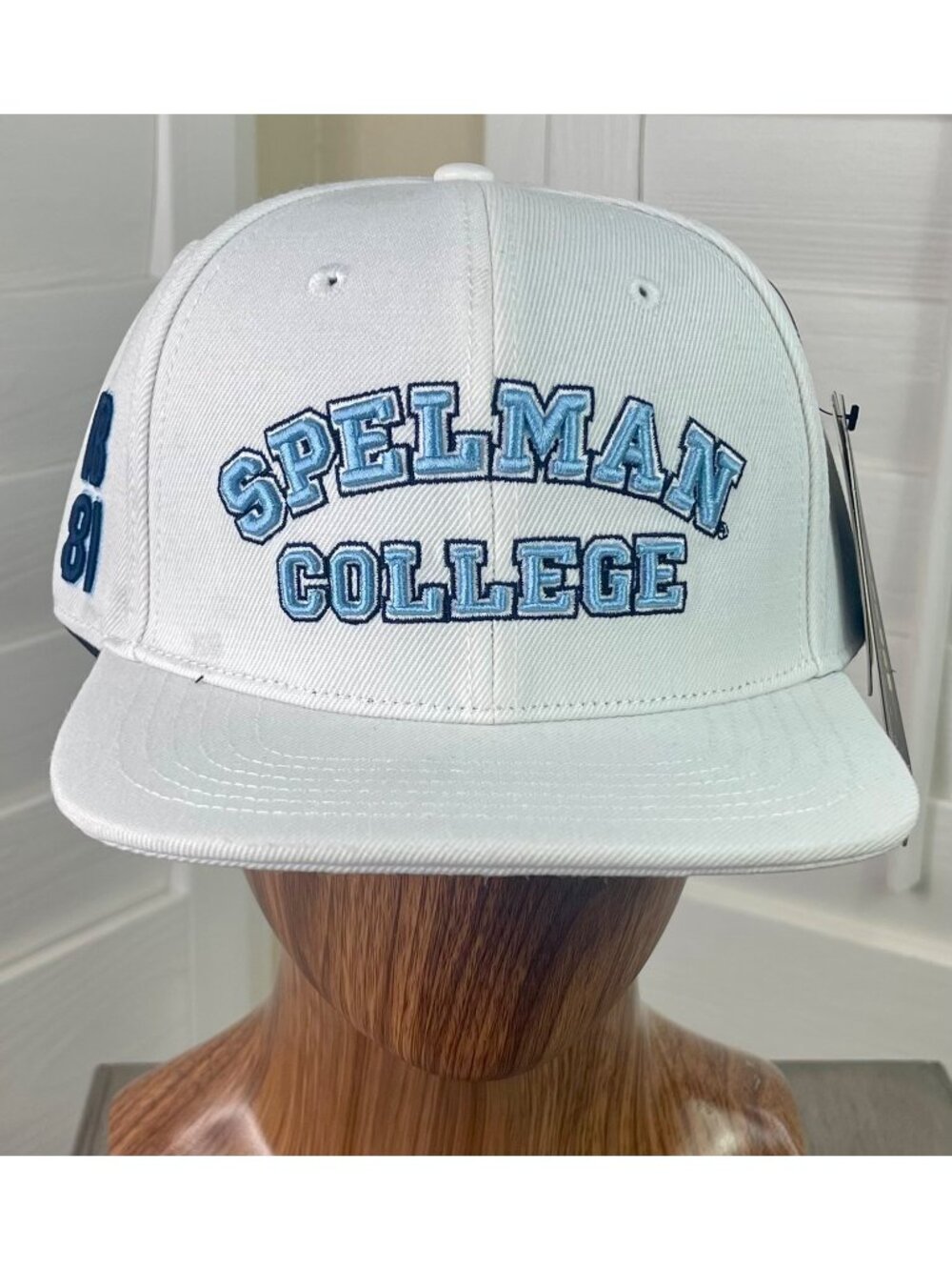 Pro Standard HBCU Spelman College White Wool Blend Embroidered Snapback Hat, NWT - Picture 1 of 7